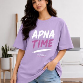 ZOLAZENDY" APNA TIME" OVERSIZE T-SHIRT - Image 3