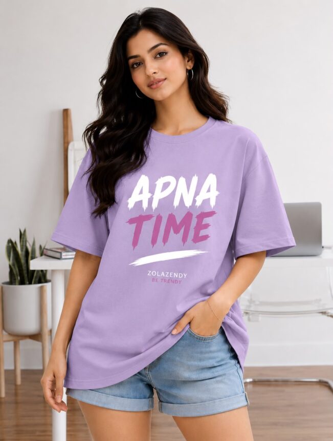 ZOLAZENDY" APNA TIME" OVERSIZE T-SHIRT