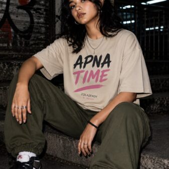 ZOLAZENDY" APNA TIME" OVERSIZE T-SHIRT - Image 2