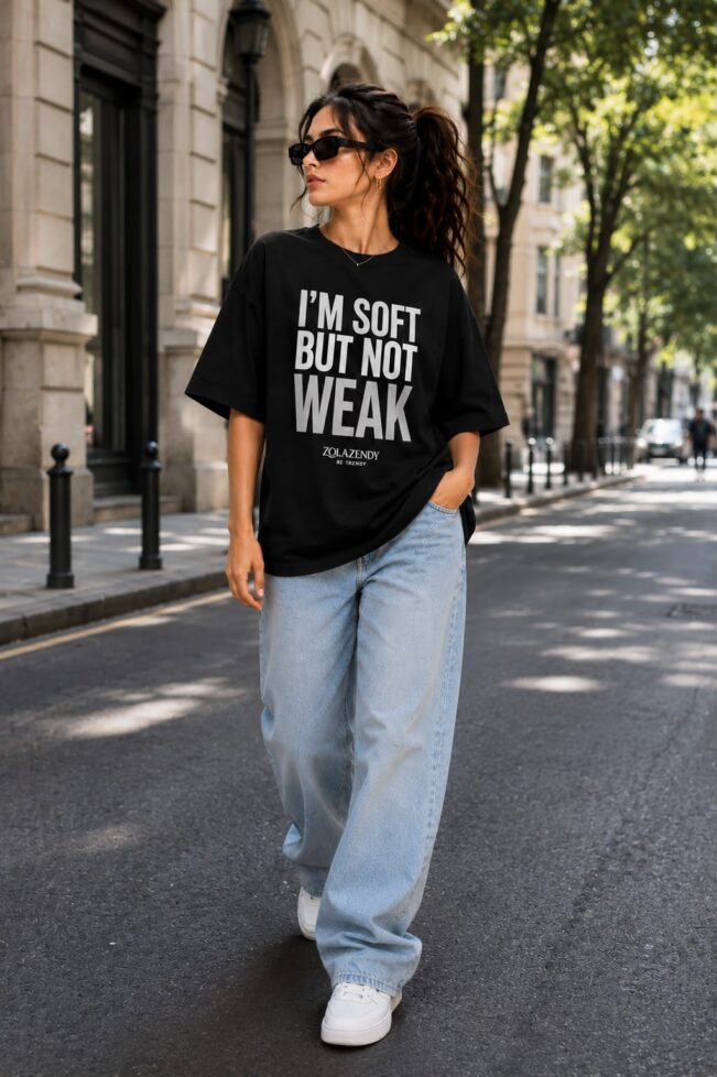 Zolazendy " I'm soft but not Weak" Oversize T-Shirt