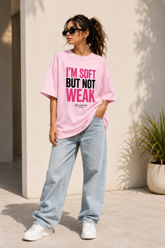 Zolazendy " I'm soft but not Weak" Oversize T-Shirt