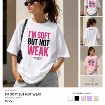 ZOLAZENDY - I'M SOFT BUT NOT WEAK Oversized T-Shirt - Image 11